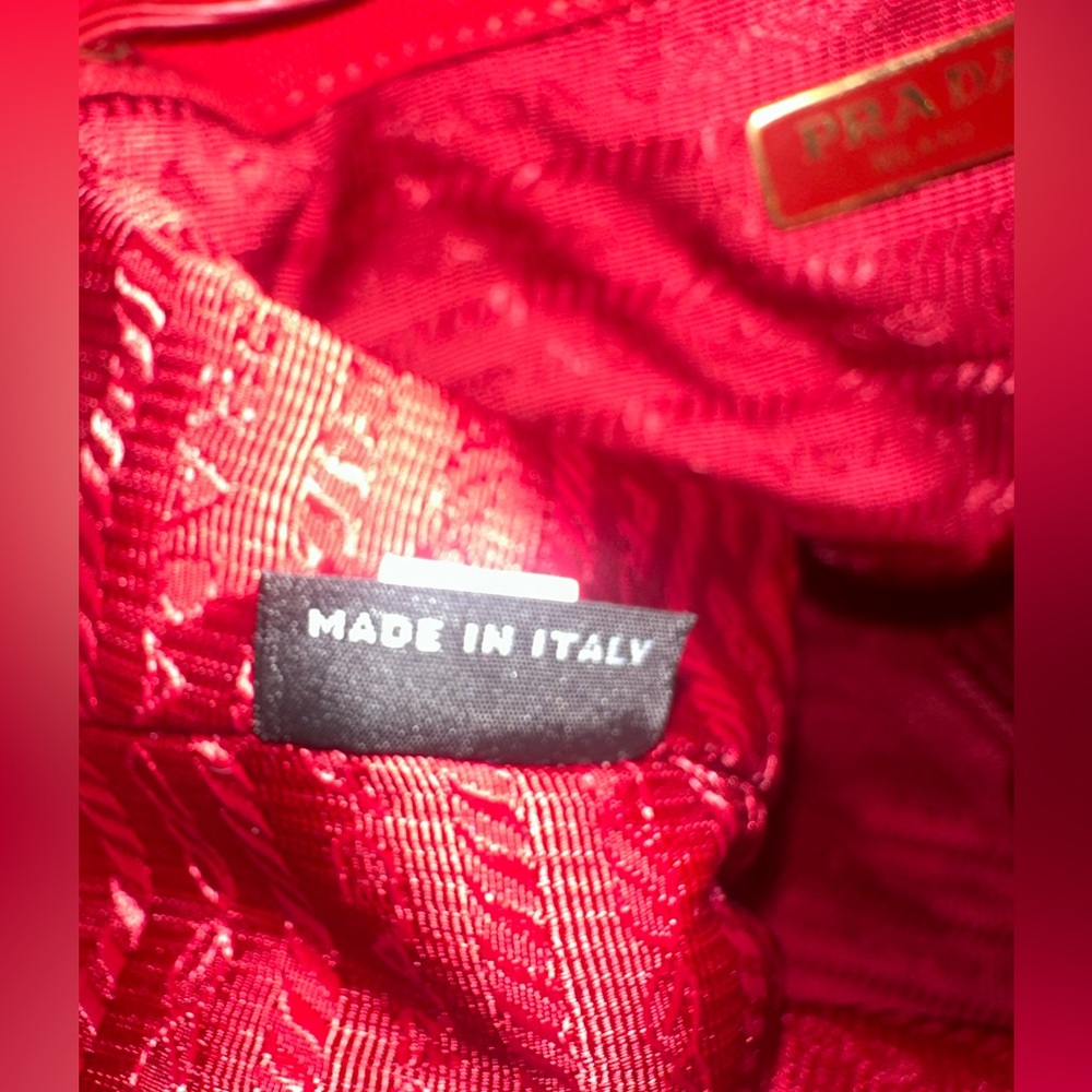 Prada Mixed Canvas And Wicker Hand Or Crossbody B… - image 5